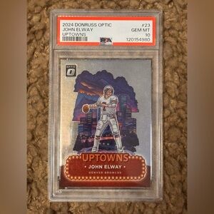 2024 Donruss Optic John Elway Uptowns #23 PSA 10 Denver Broncos
